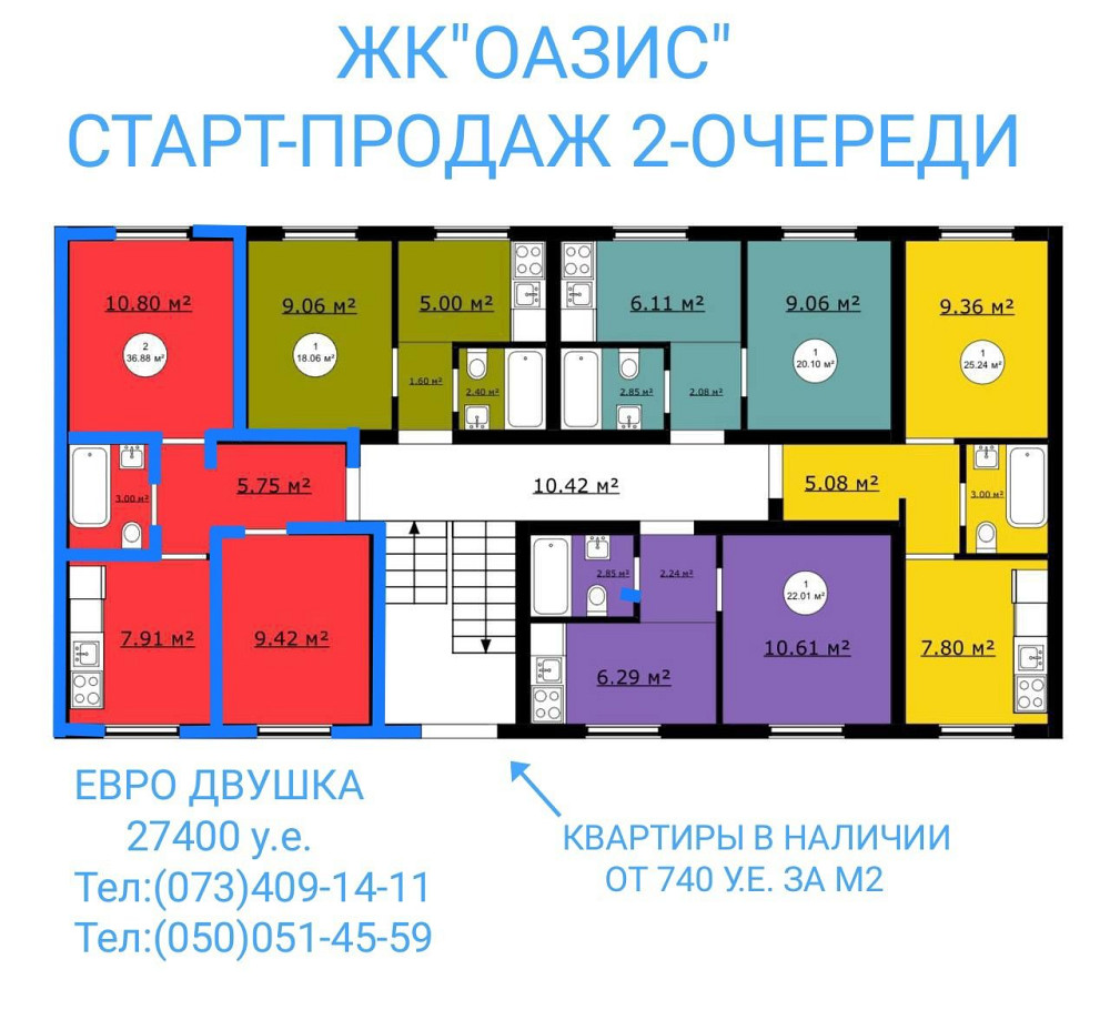 СОФИЕВСКАЯ БОРШАГОВКА!Продажа Евродвушки37м2 в ЖК"Оазис"! Инвестиция! Софиевская Борщаговка - изображение 1
