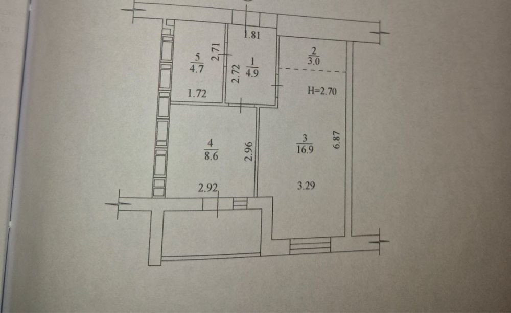 1 к. из.кв. на ул. Мира,43. Новострой. Документы на руках.40 м2-21999$ Харків - зображення 2