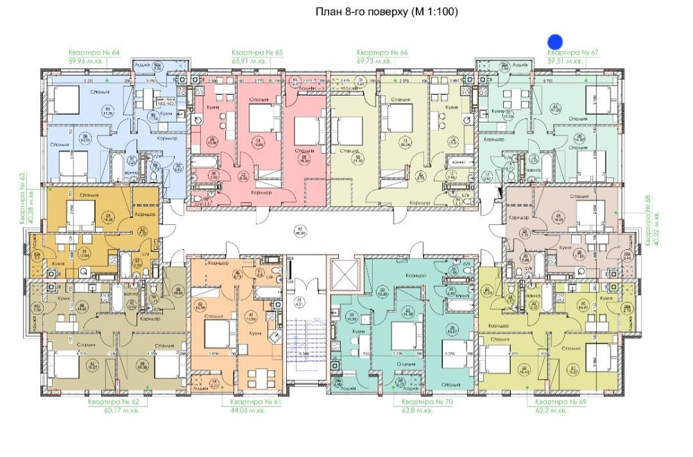 Продаж 2 кім. квартира 59м.кв. зданий новобуд Дубляни. Дубляны (Самборский р-н) - изображение 3