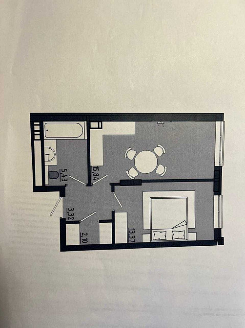 Продам новострой 40 метров 26000дол Фонтанка - изображение 6