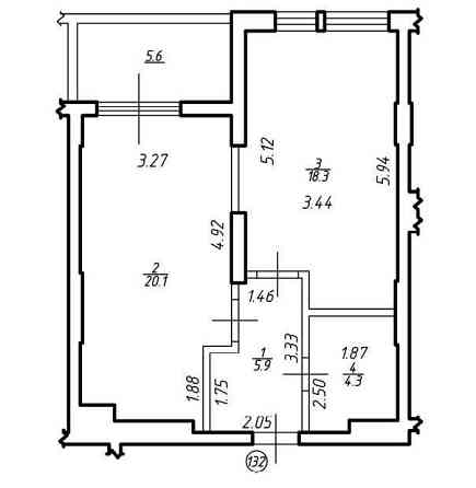 Однокімнатна кваритра 54,2 м.кв. БЛИЖНІЙ ЦЕНТР ЖК "Comfort Hill" Львів
