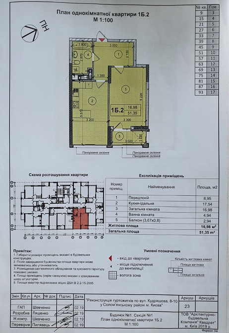 Продаж від власника 1-к квартири в ЖК Сіті Хаб (City Hub) Киев - изображение 4
