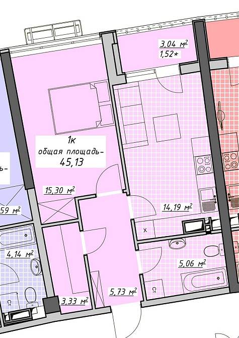 Продам видовую 1-комнатную квартиру, ЖК Атмосфера, секция 6 Одесса - изображение 2