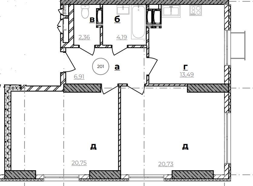 Квартира в ЖК Парк Хіллс Park Hills 1 секція Киев - изображение 4