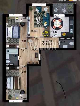 Продам 3-кімн. квартиру ЖК Місто квітів, вул. Тираспольська, м. Сирець Киев