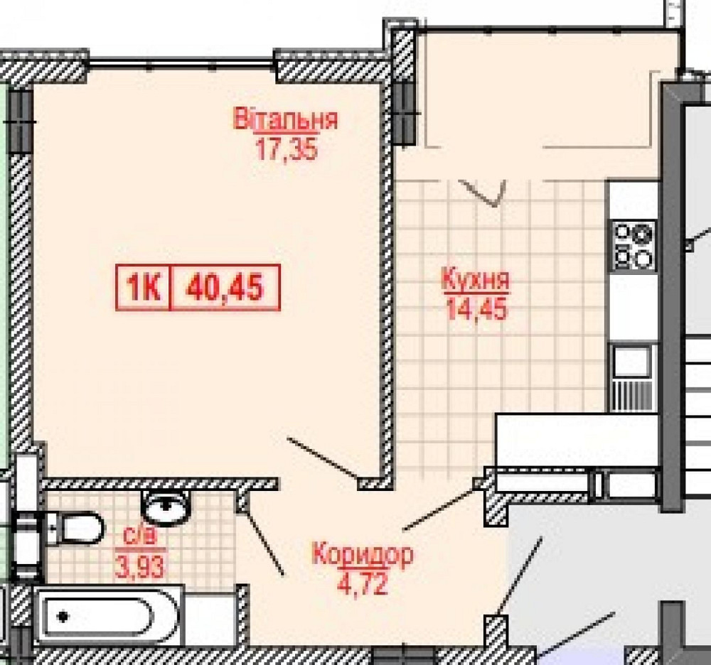 продам однокімнатний сирець/розтериінування/єОселя Ивано-Франковск - изображение 2