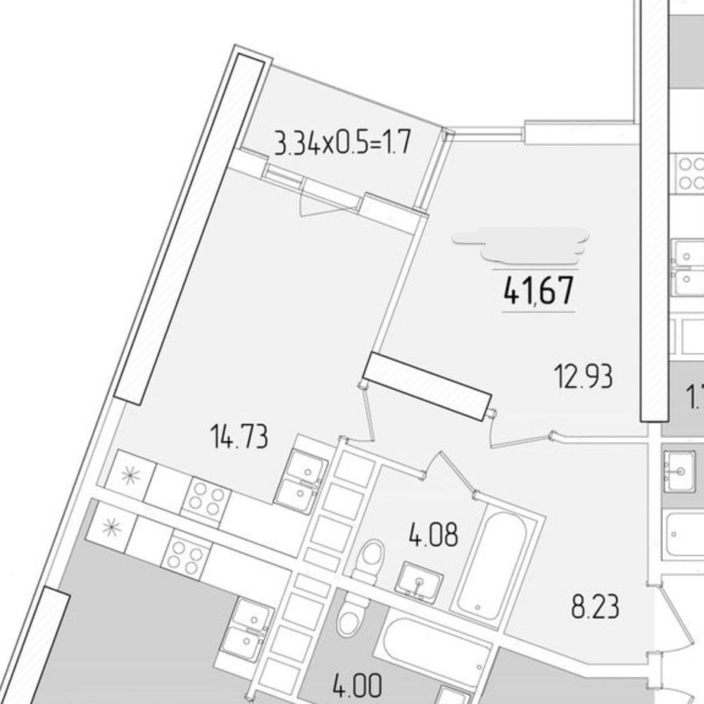 Выгодно! Однокомнатная квартира в Кадоре на Краснова Одесса - изображение 2