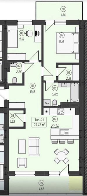 Продам квартиру вулиця Собранецька Ужгород - изображение 6