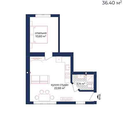 Унікальна 1-кімнатна в Києві | Британський Квартал | Теремки |Квартира Киев