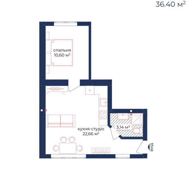 Унікальна 1-кімнатна в Києві | Британський Квартал | Теремки |Квартира Киев - изображение 1