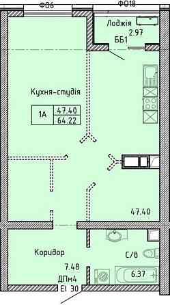 1-комнатная квартира в ЖК Олимпийский, Парк Победы/Аркадия/пр.Шевченко Одесса