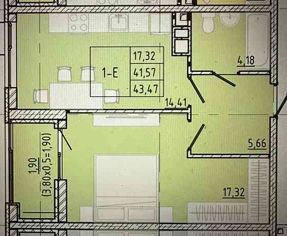 ЖК Модерн. Фонтан. 43,5 м. Отличная цена ! Одесса