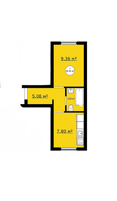 Софіївська Борщагівка квартира 1 кімнатна від забудовника Оазис Хілс Софіївська Борщагівка - зображення 7