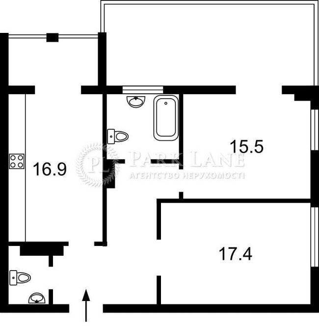 ВИДОВА!вул.Павла Тичини,18-Б,Продам  2-кім.84М вид на Озеро та Дніпро Киев - изображение 8