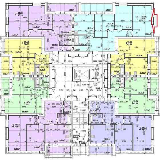 ЖК МИРА 3 продам 3-комн квартиру 82м2 в Новострое MV Харків