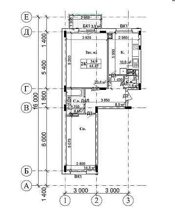 2к Квартира з чистовим оздобленням біля Лікограду (від власника) Киев