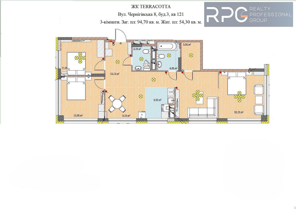 Продаж 3к квартири жк Terracotta розтермінування і єоселя Вирлиця 5 хв Киев - изображение 2