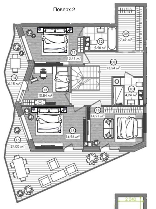 Ексклюзивний пентхаус в ЖК Creator City 178м2 з терасою на даху 76м2 Киев - изображение 6