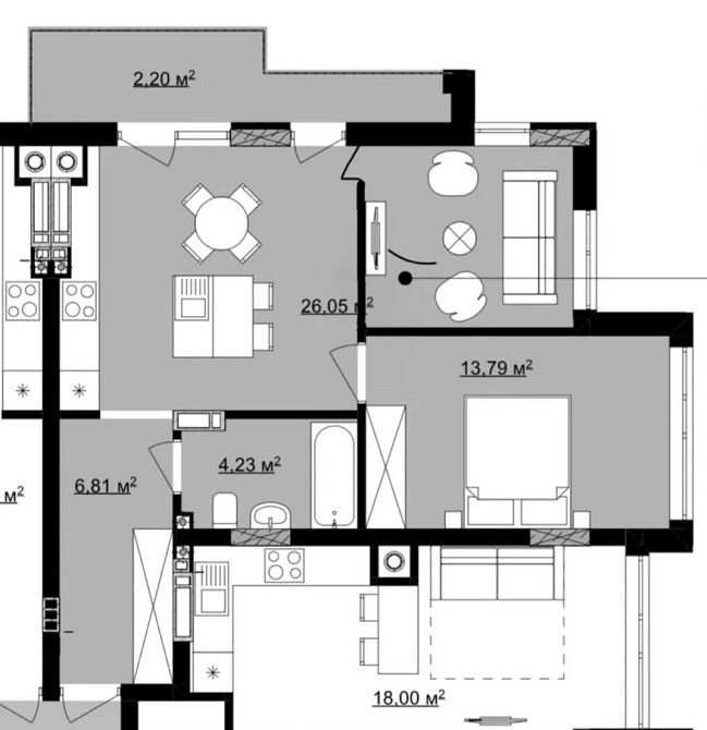 ПРОДАМ 2-Х Кімнатну квартиру.Новий Район.Токіо.Боздош. 1-й Будинок Вже Ужгород - изображение 6