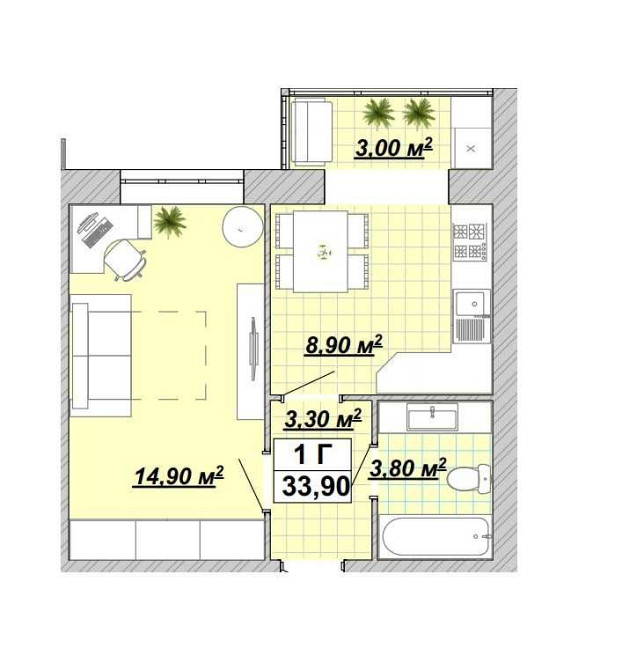 Продам квартиру в центрі, однокімнатна ЖР Княгинин,Галицька-Васильянок Ивано-Франковск - изображение 3
