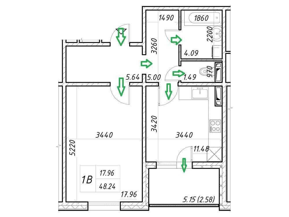 ЖК Деснянський вул Електротехнічна 43 Класна 1к 48м Киев - изображение 4