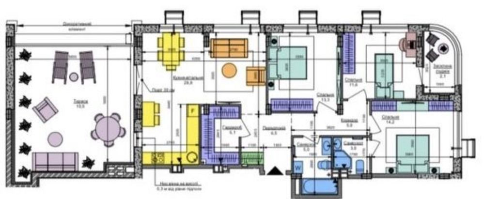 ТЕРЕСА! Без податків! Повноцінна 3-к квартира 106м2 Respublika Республ Киев - изображение 2