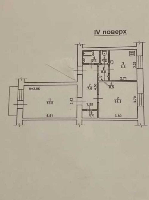 Центр / Успенская. Сталинка. 2 комн. 56 м. Отличный двор. Одеса - зображення 3