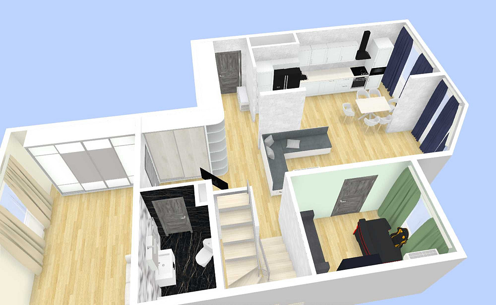 Дворівнева квартира з дизайн.ремонтом та системою автономності Киев - изображение 4