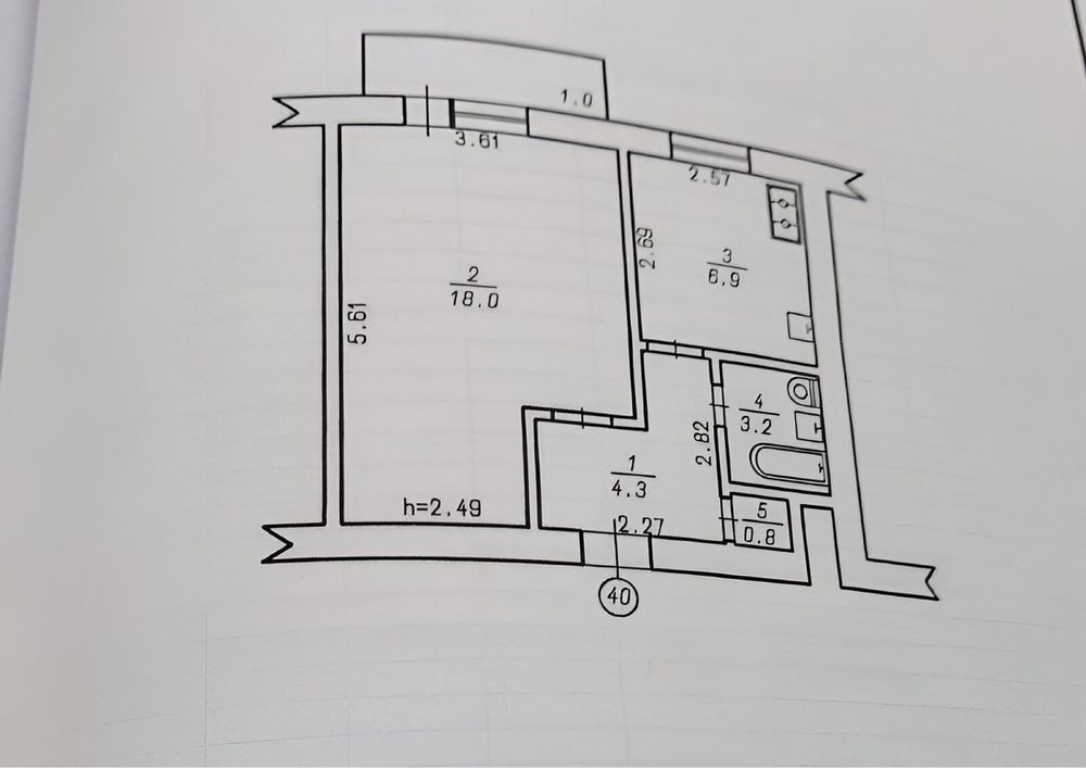 Терміново! 1-к квартира в Центрі. Вигідна ціна! Цегла, житловий стан! Хмельницкий - изображение 6