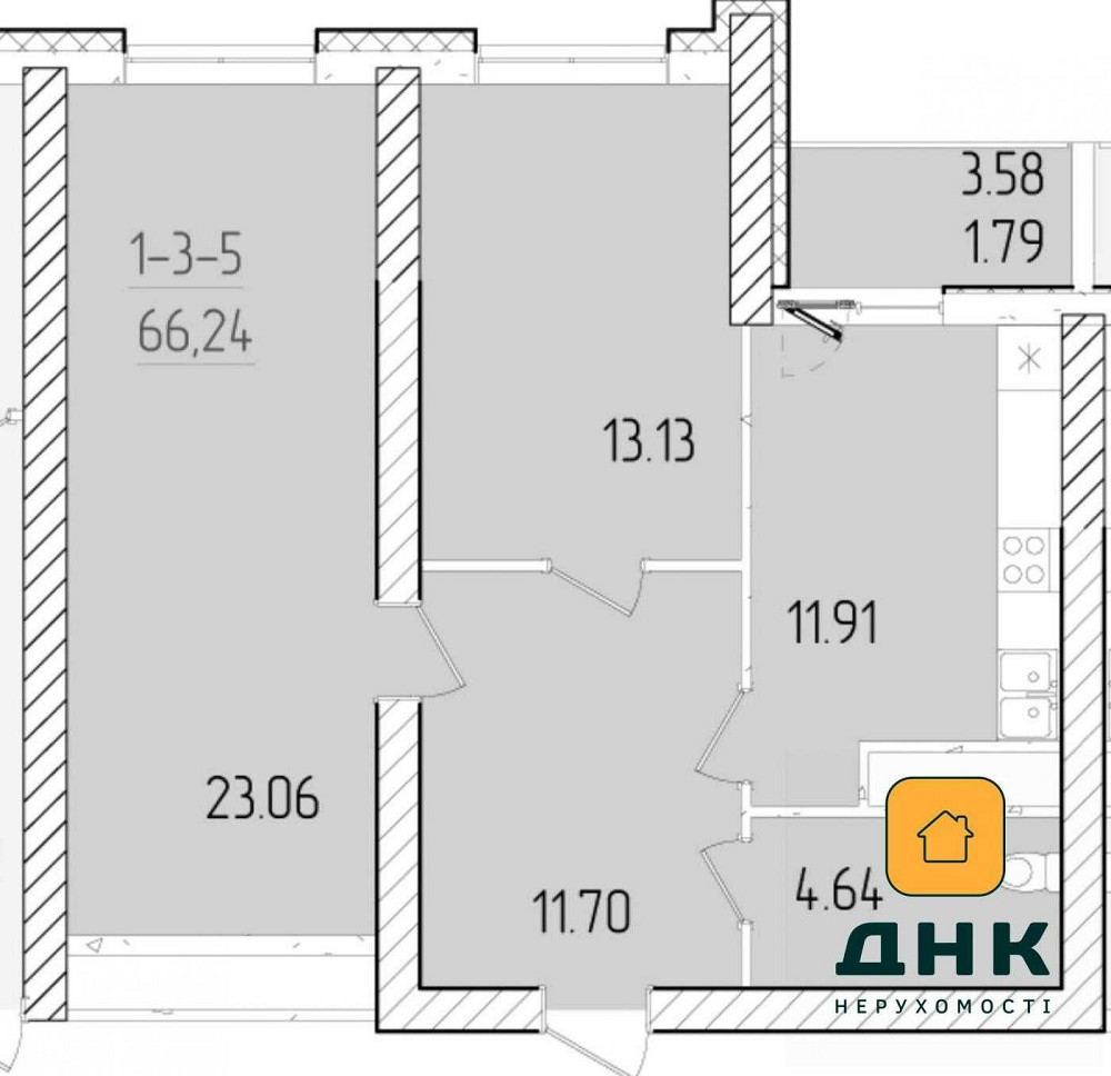 2к квартира на Краснова, Кадор Сити, 63 Жемчужина Одесса - изображение 3