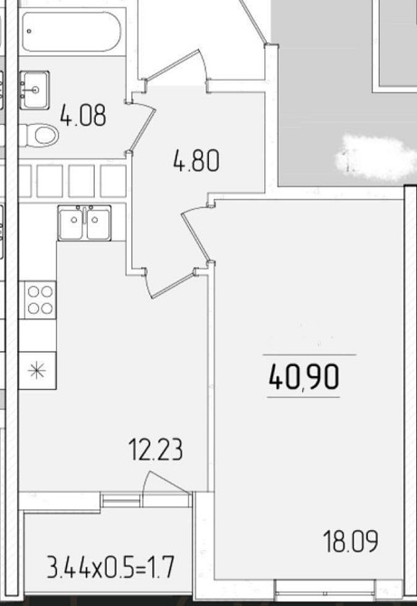 Супер-цена! Однокомнатная квартира в Жемчужине Кадора Одесса - изображение 4