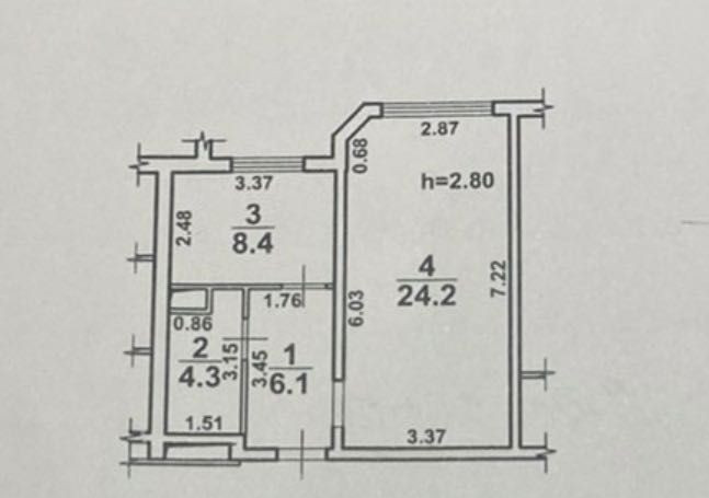 1 комн. кварт.на Дюковской/Морская, строит.академия,Новый рынок!Ремонт Одеса - зображення 6