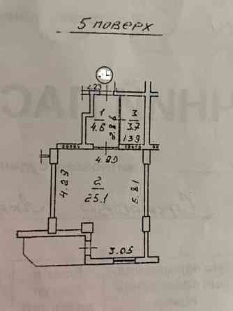 1-комнатная квартира на ул. Сахарова 38.8 м2 Одеса