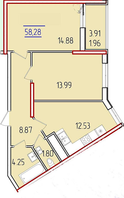 1к на Краснова. Вид во двор Одеса - зображення 1
