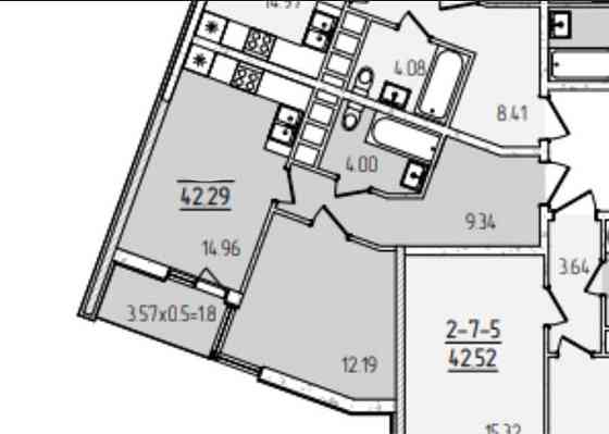 Однокомнатная квартира в Кадоре на Краснова Одесса