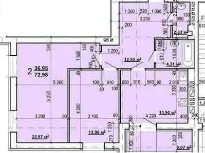 Супер цена ЖК Мира-3 Продам 2К квартиру 72м2 Шикарная планировка GT Харків - зображення 1