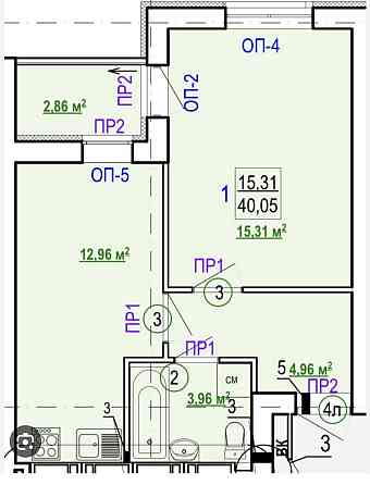 РЕАЛЬНАЯ! ЕСТЬ ОТОПЛЕНИЕ! Продам 1 комн квартиру 40м2, ЖК Гидропарк AB Харків