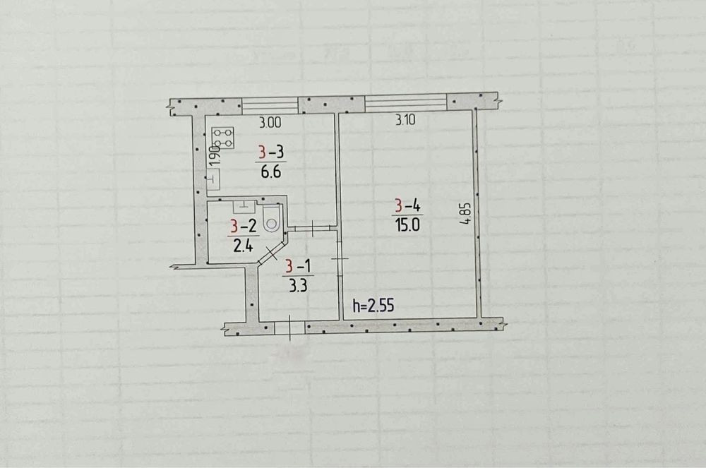 7999$! Однокімнатна квартира Кічкас/Сеченова Запорожье - изображение 8