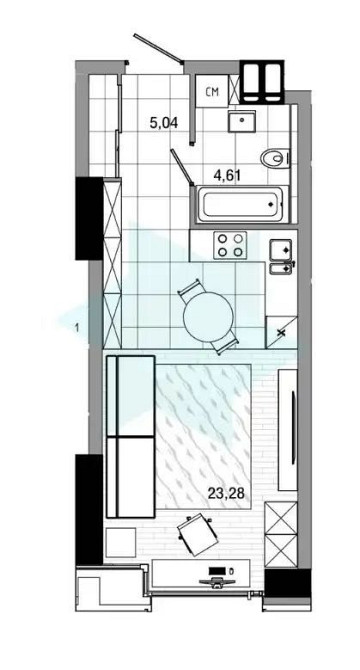 Продам 1к квартиру правый берег Соборный район, Центр ЖК Маяк купить Днепр - изображение 5