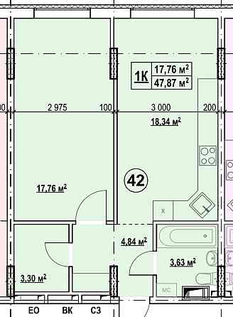 Продаж однокімнатної квартири в Дарницькому районі! Київ
