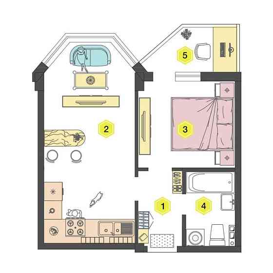Продам однокімнатну квартиру у ЖК Олексіївський Одесса
