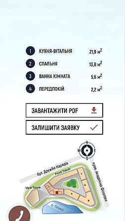 Продаж 1 кімнатної квартири Київ