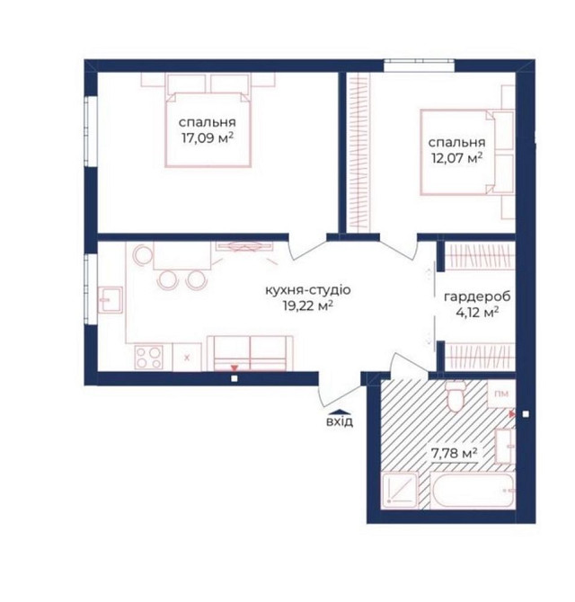 Сімейна 2-кімнатна квартира | ЖК Нова Англія | Школа 249 | Ліверпуль Київ - зображення 1