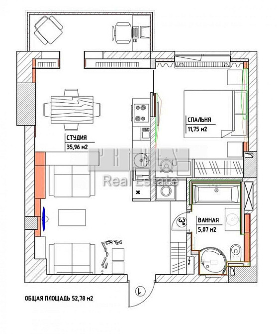 Оренда 2к квартира 53м2, ЖК Новопечерські Липки, вул. Верхогляда, 3 Киев - изображение 8