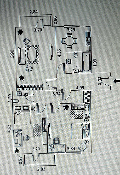 Трикімнатна квартира Трускавець - зображення 1