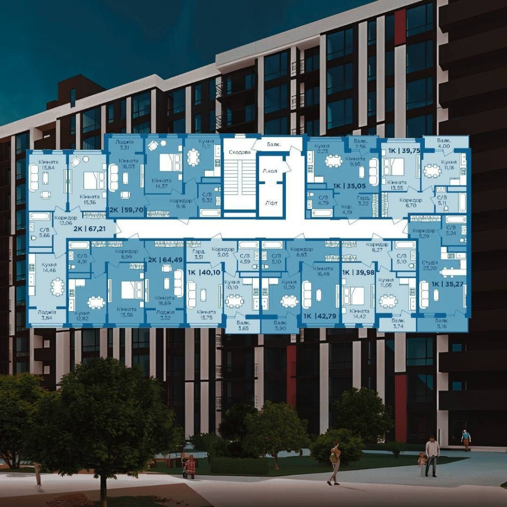 Продаж 1К квартири в новобудові під ІНВЕСТИЦІЮ!!! Крихівці - зображення 4