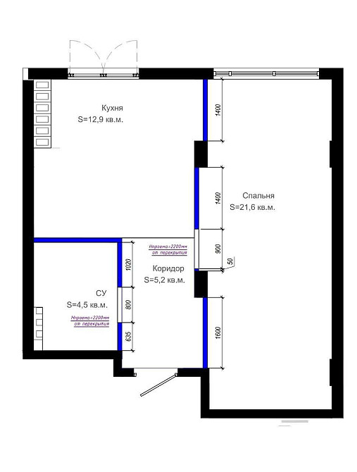 1-комнатная квартира в ЖК Приморских Садах Крижанівка - изображение 2
