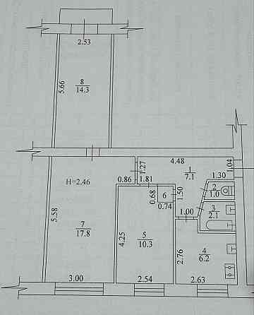 Продам 3-х кімнатну квартиру в районі Одеської Харків
