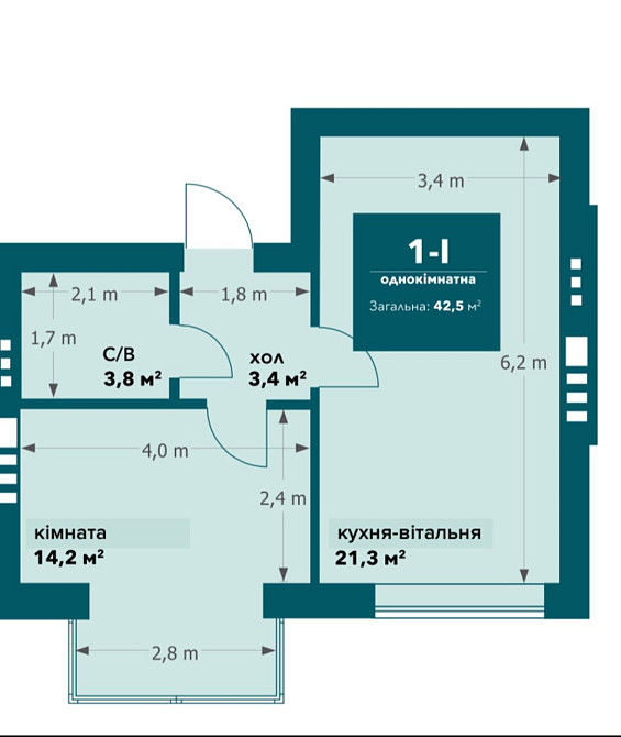 БЕЗ КОМІСІЇ!! Квартира без ремонту Ирпень - изображение 1