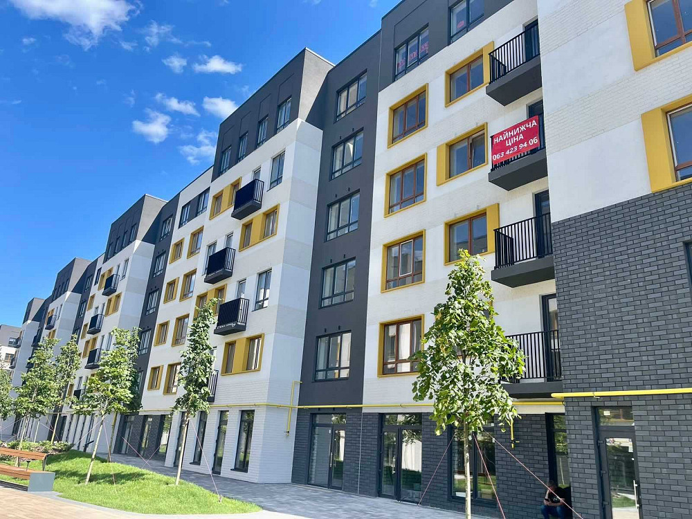 Нова квартира в ЖК Молодість 35 м2 - 32 499 $ 2 поверх! Ирпень - изображение 1